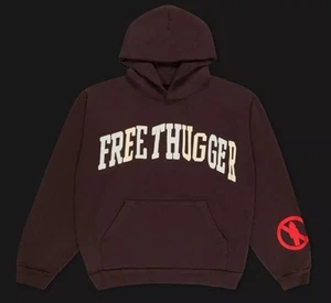 Travis Scott CJ X CACTUS PLANT FLEA MARKET "FREE THUGGER" HOODIE Size XL - Picture 1 of 1