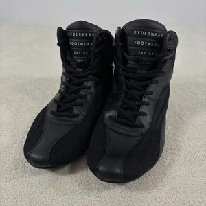 Ryderwear D Mak schwarz Gewichtheben hohe Schuhe Herren Größe 9 Schnürschuhe Turnschuhe - Bild 1 von 9