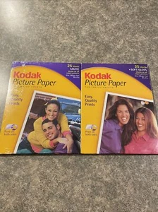 Kodak Picture Paper For Inkjet Prints- Lot Of 2- Soft Gloss 7 Mil, Matte 9 Mil - Picture 1 of 6
