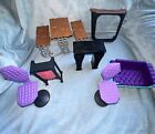 Monster High Deadluxe Highschool Playset Lot Of Furniture Chairs Table Mattel