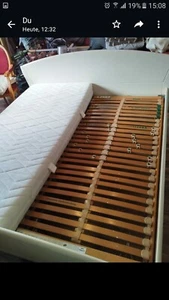 bett 180x200 mit matratze und lattenrost - Bild 1 von 4