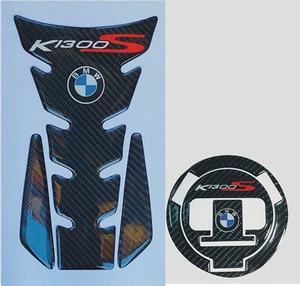 BMW K1300S Carbon  Fiber Kit Tank Pad and  fuel cap - Picture 1 of 1