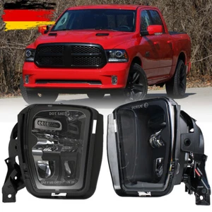 Per Dodge Ram 1500 2013-2018 DOT LED Nero Paraurti Fendinebbia LH+RH - Foto 1 di 11