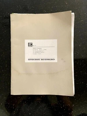 Panta Rei for Sax Quartet by Dimitri Terzakis - Sheet Music. Score and Parts - Image 1 of 2