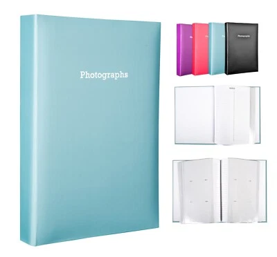 Large Blue Memo Slip In Photo Album Holds 300 6 x 4 Photos (10x15cm) - Image 1 of 4