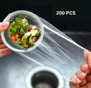 200 pcs Kitchen Sink Filter Strainer mesh Garbage Disposable bag ~ USA SELLER ~ - Picture 1 of 7