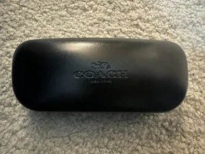 Coach Brille Sonnenbrille Hartschalenetui. Schwarze Muschelkiste. Neuzustand - Bild 1 von 4