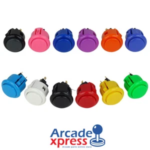 Original Sanwa OBSF 24 Japanese Arcade Push Button High Quality Gaming Part DIY - Picture 1 of 14