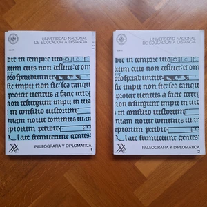 Manual de Paleografía y Diplomática UNED, 2 tomos - Imagen 1 de 1