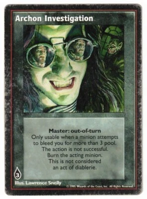 Archon Investigation PL Vampire: The Eternal Struggle V:TES VTES Vampire CCG - Image 1 of 2