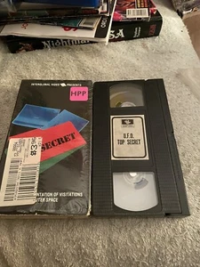 UFO: Top Secret VHS Tape Documentary Interglobal Video Promotions 1986 Aliens - Picture 1 of 6