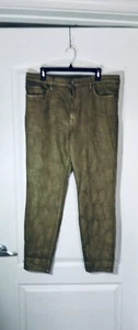 Ralph Lauren Damen Jeans Khaki Metallic Gr. 16 High-Rise Stretch Denim - Bild 1 von 4