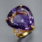 Fine Art Jewelry 35Ct+ Amethyst Ring 925 Sterling Silver Size 7.5 /R337808