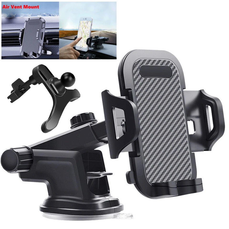 Universal Car Holder Windshield Dash Suction Mount Stand for Cellphone iPhone - Image 1 of 4