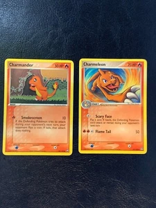 Charmander 48/108 + Charmeleon 28/108 Non Holo Pokemon Ex Power Keepers  - Picture 1 of 12