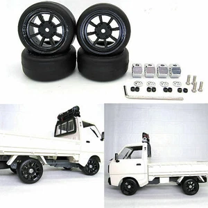 Wheel Rim Tire Tyre Drift Tire Bald Tire M Car Tires for WPL D12 Truck Car - Picture 1 of 11