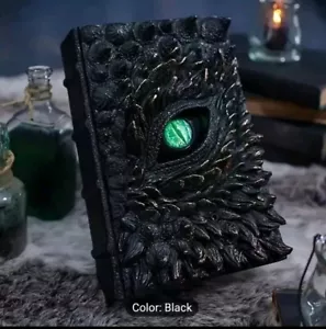 3D Resin Craft Halloween Dragon Eye Book Statue, Western Decorative Demon - Picture 1 of 5