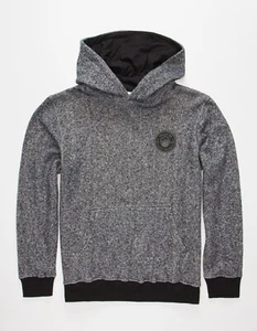 Neff Fun Emblem Pull Over Hoodie, Boy's Youth Medium, Charcoal Heather Grey New - Picture 1 of 1