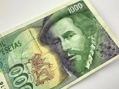 1992 Spain Banco De Espana 1000 Mil Pesetas Circulated Banknote FF653 - Image 1 of 4