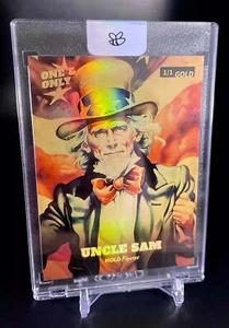 1/1 UNCLE SAM Holo Gold ONE & ONLY GleeBeeCo Karte 2024 *ULTRA RARE* WOW! - Bild 1 von 2