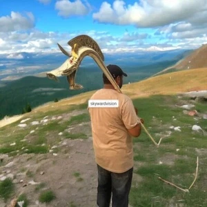 Brass Replica Carnyx of Tintignac & Deskford Authentic Celtic War Horn Trumpe - Picture 1 of 4