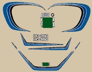 RD 350 LC 1982 EUROPÄISCHES MODELL SERIE AUFKLEBER SERIES STICKERS - Bild 1 von 1