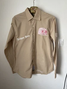 Camisa Polo La Martina Hombre Beige Talla XL Manga Larga Sk38 - Imagen 1 de 5