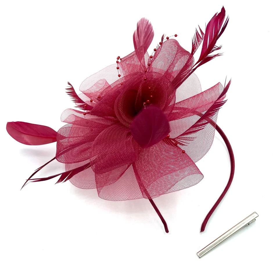 Ladies Feather Aliceband / Clip Fascinator Weddings, Races, Royal Ascot - Image 1 of 1