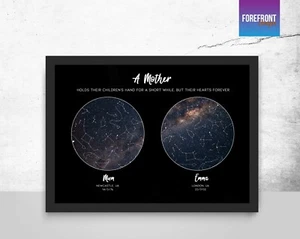 Personalised Mother/Mum Star map- perfect gift for mothers day/grandma present - Picture 1 of 2