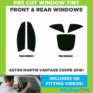 Para Aston Martin Vantage Coupe 2018 + kit completo de tinte ventana precorte delantero y trasero - Imagen 1 de 5