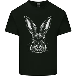 A Rabbit Head Herren Baumwolle T-Shirt Tee Oberteil - Bild 1 von 3