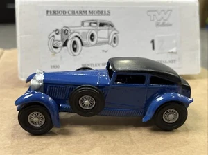 1930 BENTLEY SPEED SIX 1/43 WHITE METAL CAR BY TREVOR WRIGHT TW PERIOD CHARM - Picture 1 of 12