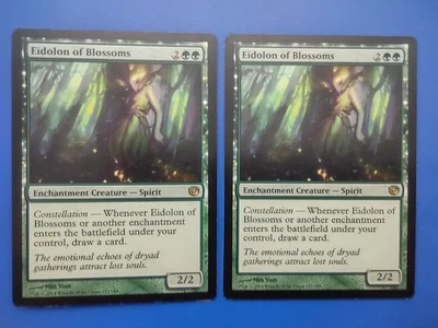 MTG 2X Eidolon Of Blossoms LP Journey Into Nyx 122/165 Magic The Gathering Cards - Image 1 of 4