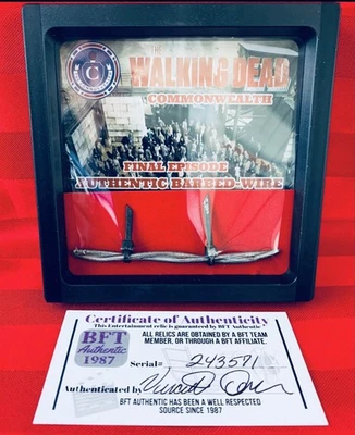 Alambre de púas usado pantalla auténtica Walking Dead Commonwealth Foto 1 de 4