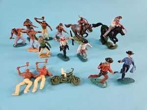 Vintage Timpo Wild West Indian & cowboy Swoppets - Picture 1 of 11
