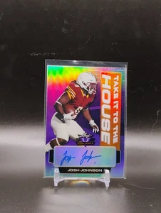 2021 Leaf Valiant #TH-JJ1 Josh Johnson Take It To The House Purple #/25 - Picture 1 of 2