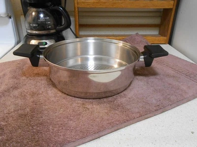 ROYAL PRESTIGE 9 英寸 (8 7/8 英寸) 不锈钢蒸锅 插件 非常好和闪亮!--A — 第 1/4 张图片