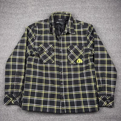 Vintage Oakley Flannel Shacket Mens Large Green Button Jacket Plaid Outdoors - Image 1 of 4