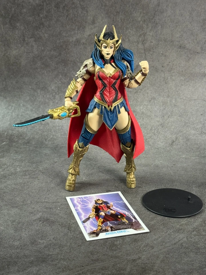 DC McFarlane Multiverse 2021 Loose Darkfather BAF Death Metal Wonder Woman - image 1 of 3