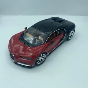 Burago Bugatti Chiron 1:18 Scale Diecast Car Red Black - Picture 1 of 10