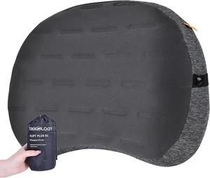 TREKOLOGY Inflatable Pillow ALUFT Plus SE Grey, for Beach / Camping / Sunbed - Picture 1 of 5
