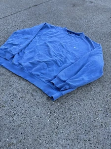 Vintage Nike Essentials Side Swoosh Blue Sweatshirt XL Y2K Distressed - Bild 1 von 6