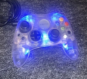Original Xbox Wired Controller Crystal - TESTED - Picture 1 of 3
