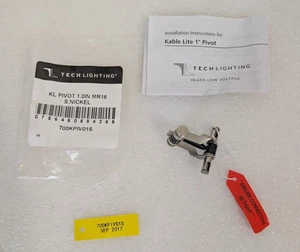 Tech Lighting KL Pivot 1,0 Zoll MR16 Satin Nickel Pivot Befestigung nur 700KPIV01S - Bild 1 von 7