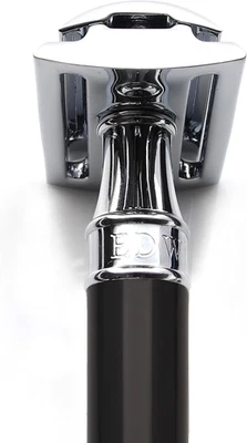 Rasoio Di Sicurezza a Doppio Filo, Manico Nero, Con Pacchetto Da 5 Lame - Immagine 1 di 4