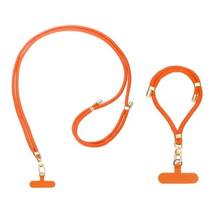 Phone Lanyard, 1pcs Crossbody Phone Strap 1pcs Wrist Strap with 2 Pads, Orange - Zdjęcie 1 z 7