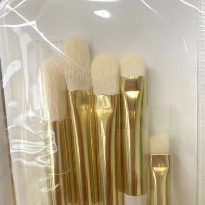 5-Piece Eye Shadow Brush Set – Blending, Smudge, Crease, Angled Liner & Spoolie - Image 1 of 4