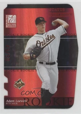 2003 Donruss Elite Extra Edition Status Red Die-Cut /50 Adam Loewen #1 Rookie RC - Image 1 of 2