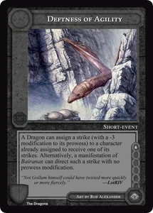 Deftness of Agility - The Dragons - Middle Earth CCG / TCG Moderately Played - Picture 1 of 1