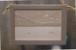 Fotografía colgante ventana litofana 3D por Andrew Gilbert arte decoración naturaleza nieve - Imagen 1 de 7